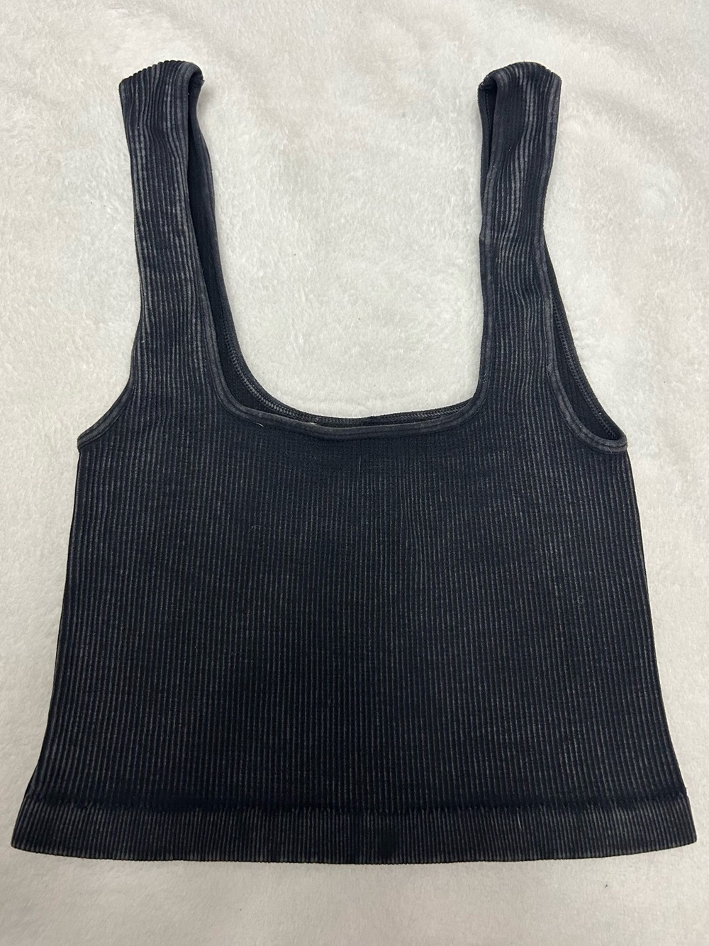 Free People Movement Sz Xs/Small Good Karma Y2K Ribbed Cropped Grunge tank